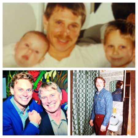 Billy and his father's old photo.